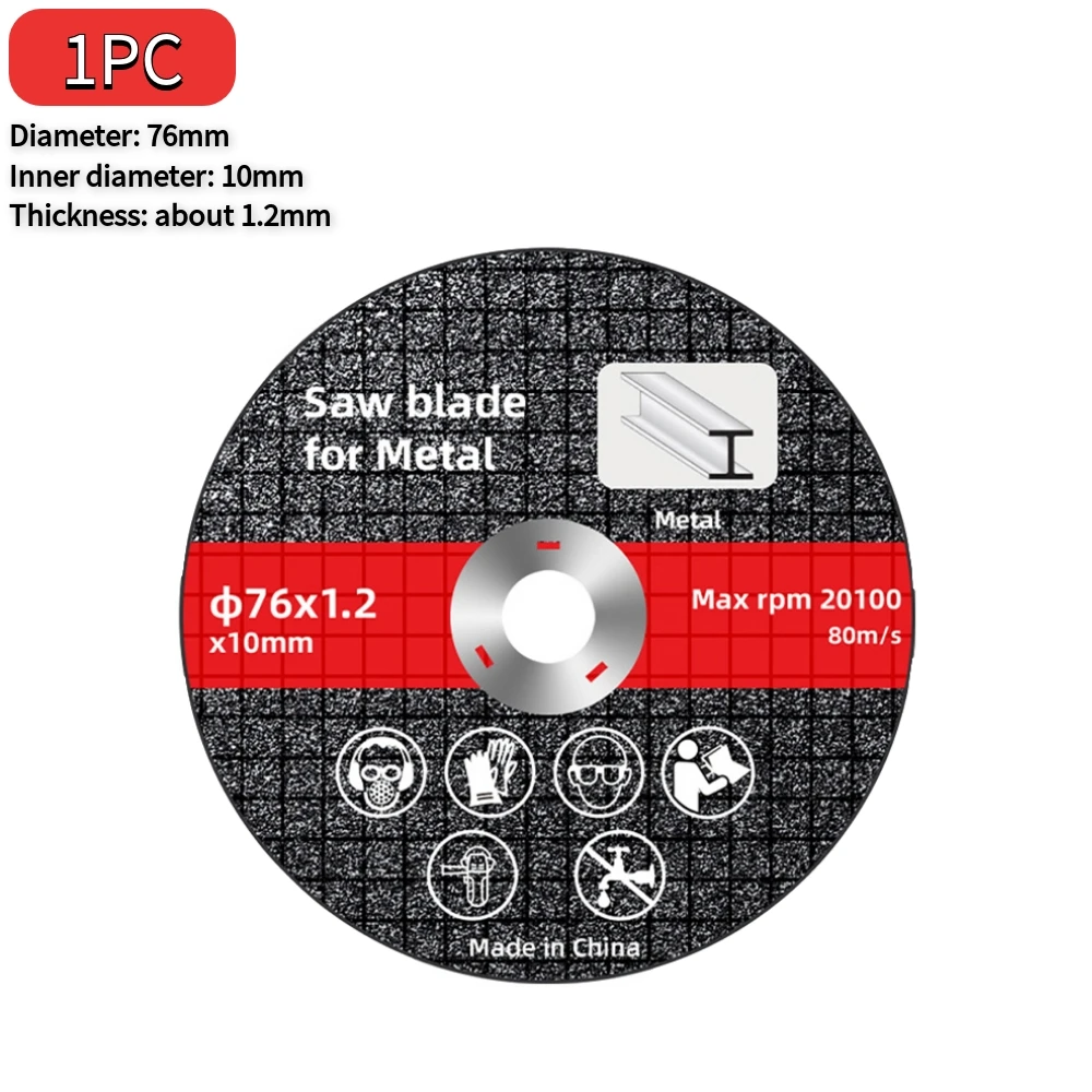 1-20pcs 76mm Saw Blade Electric Grinding Cutting Discs Circle Wheels Metal Cutter Power Tools Wood Cutting Sanding Grinder Discs: 350mm