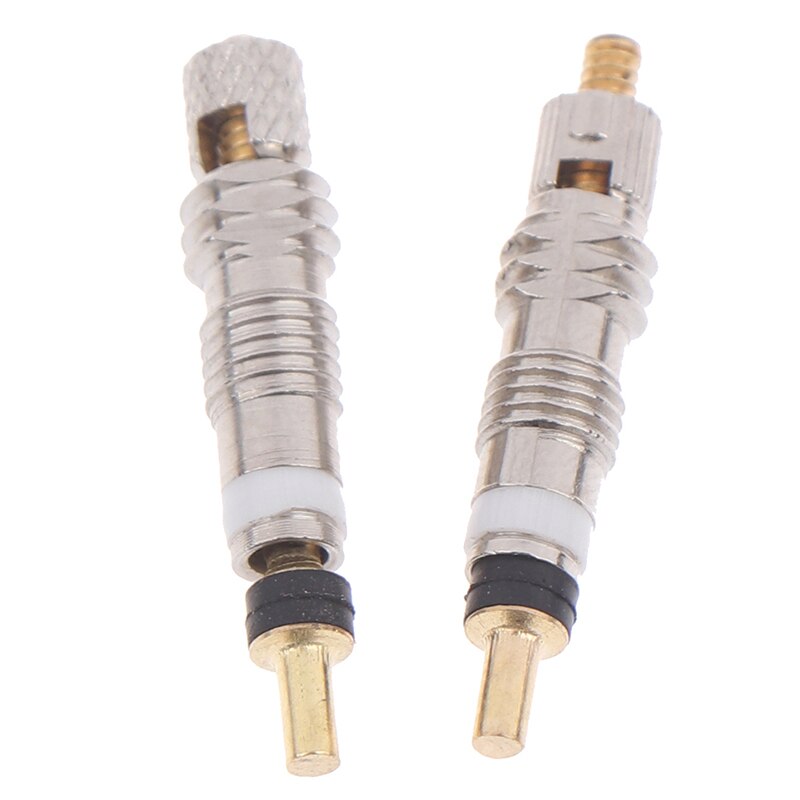 2 Stuks Zilver Fiets Ventiel Stem Presta Stijl Ventiel Kern Voor Tubeless Racefiets Mtb Bike Fren Voor fiets Mtb/Racefiets