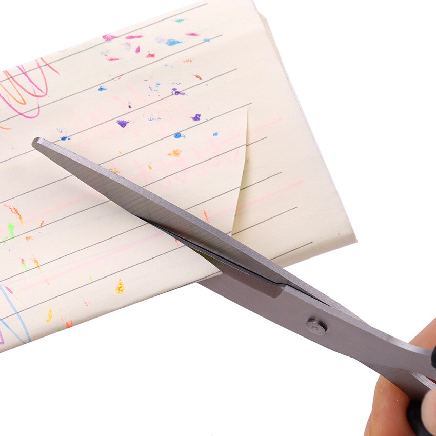 1PC Stationery Stainless Steel Scissors Office Student Crafts Paper Cutting Scissors Stationery Supplies