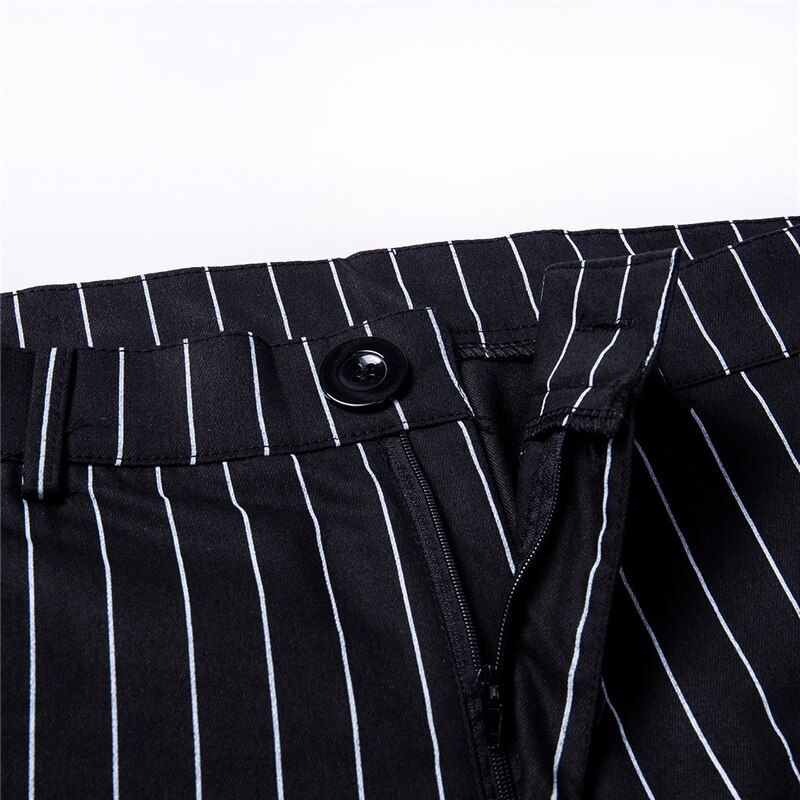 Herre slim fit træningsdragt sport gym skinny jogging jogger sweat pants stribede bukser