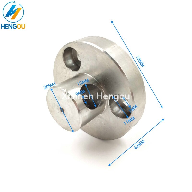 1 stück edelstahl hengoucn  cd74 druckmaschine  sm74 wasserwalzenwellenkopfteile 63.030.505