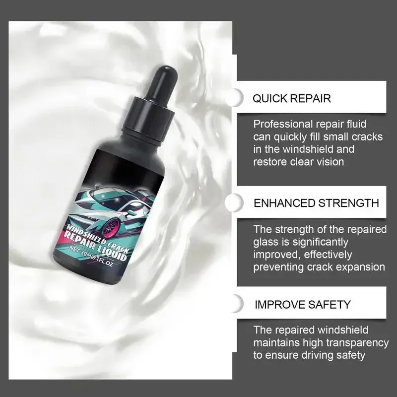 Car Window Cracks Gone Glass Repair Fluid, Quick Windshield Repair Kit Car Window Repair Tools