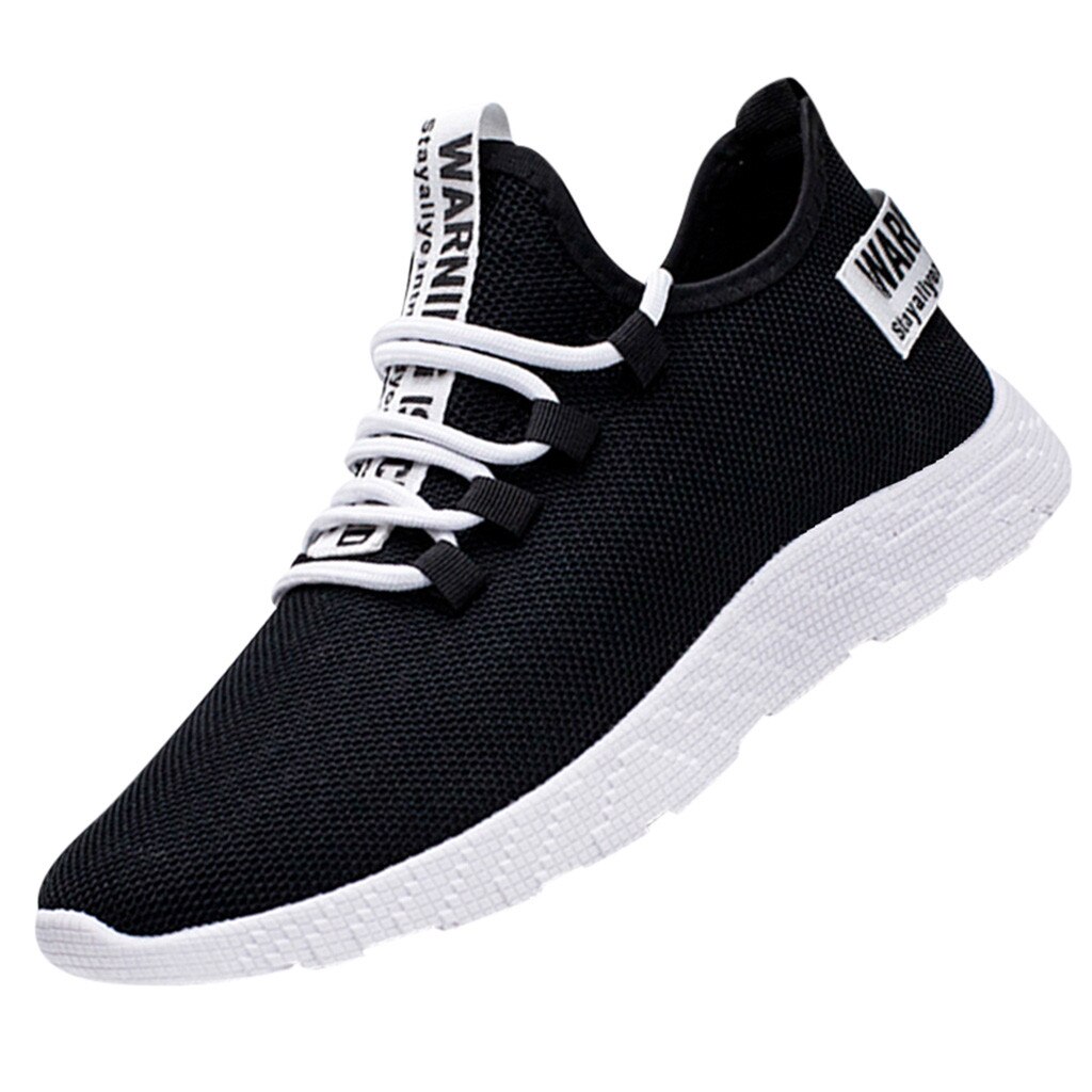 Men's Flying Weaving Running Shoes Men Breathable Shoes Sneakers Tourist Shoes Leisure Outdoor Sports Shoe Sneakers Кроссовки@40: Black / 44