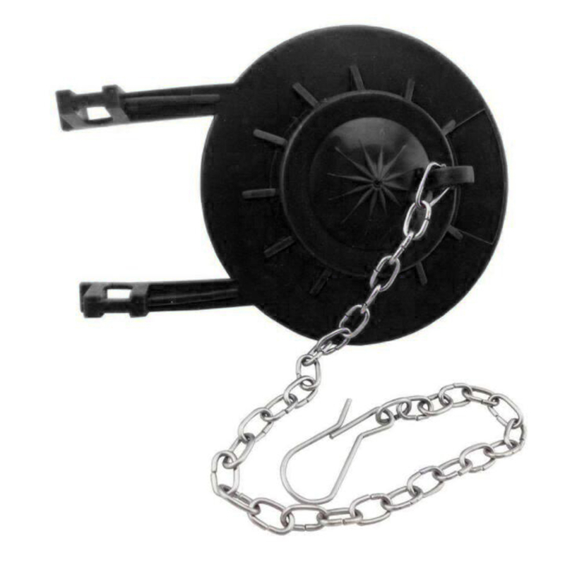 Rubber Drain Flush Valves Toilet Tank Fittings Toilet Seal Water Stop Valve Cover Bathroom Flush Repair Kit: BLACK