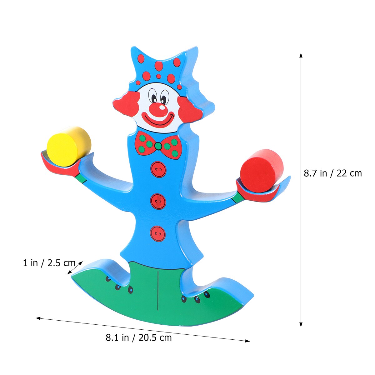 Kinderen Vroege Onderwijs Houten Puzzel Kleurrijke Clown Evenwichtsbalk Houten Vaardigheid Gebouw Balancing Game