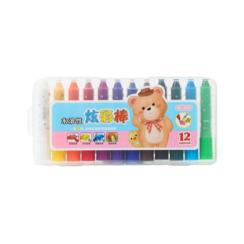 12/18/24/36 Colors Wax Crayon Oil Pastel Pen Drawing Painting Graffit Art Supply H3CA: 12 Colors