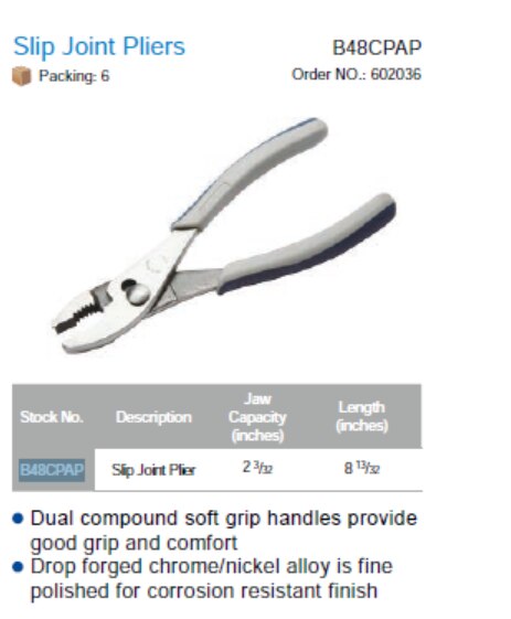 Clip on/Herramienta de mano de punta azul alicate de junta deslizante con asas de agarre suaves compuestos dobles
