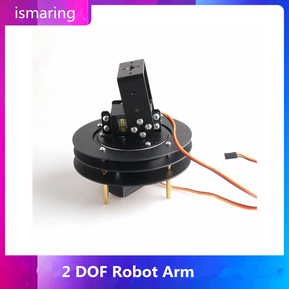 2 DOF Robot Arm Steering Gear Disc Robotic Manipulator Servo Turntable Base Frame Robotic Arm Base Toy