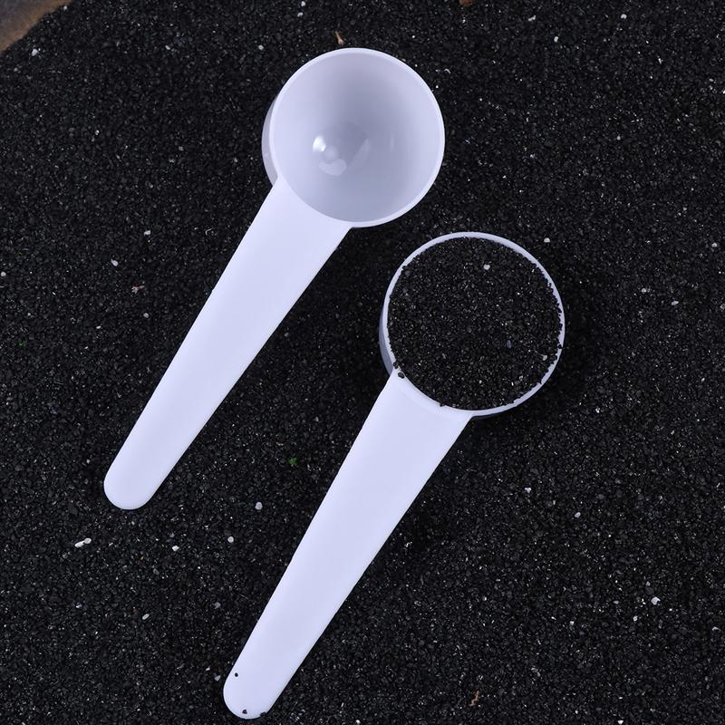 25pcs/pack 10g Plastic Round Bottom Scoop Coffee Measuring Spoon for Milk Powder Liquid Seasoning Refillable Compatible Scoops