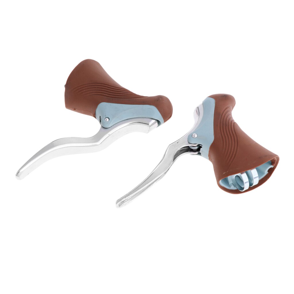 1 Pair Universal Alloy Bike Brake Lever Set for 22.2-23.8mm Handlebar BMX Mountain Bicycle Cycle Road Cycling