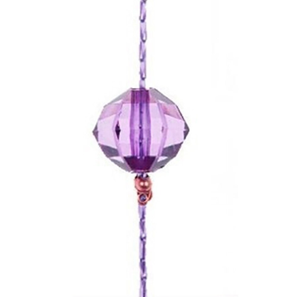 Cortina de borlas con cuentas de cristal, divisor de seda para ventana y puerta, Panel de cenefa, decoración para en casa: Light Purple