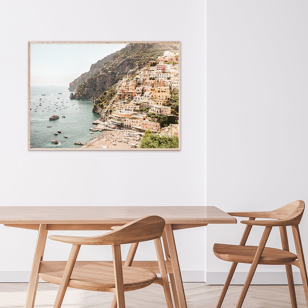 Italy City Canvas Poster Architecture Landscape Amalfi Coast Print Wall Art Painting Nordic Decorative Picture Modern Home Decor
