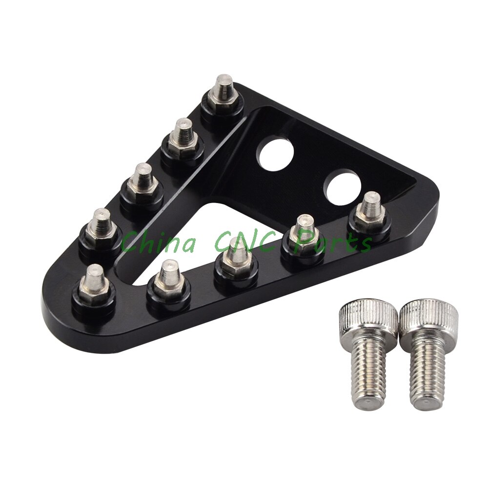 Punta de placa de pedal de freno trasero CNC grande y ancha para KTM 125 150 200 250 300 350 450 500 EXC SX SXF XC XCW EXCF XCF: Black