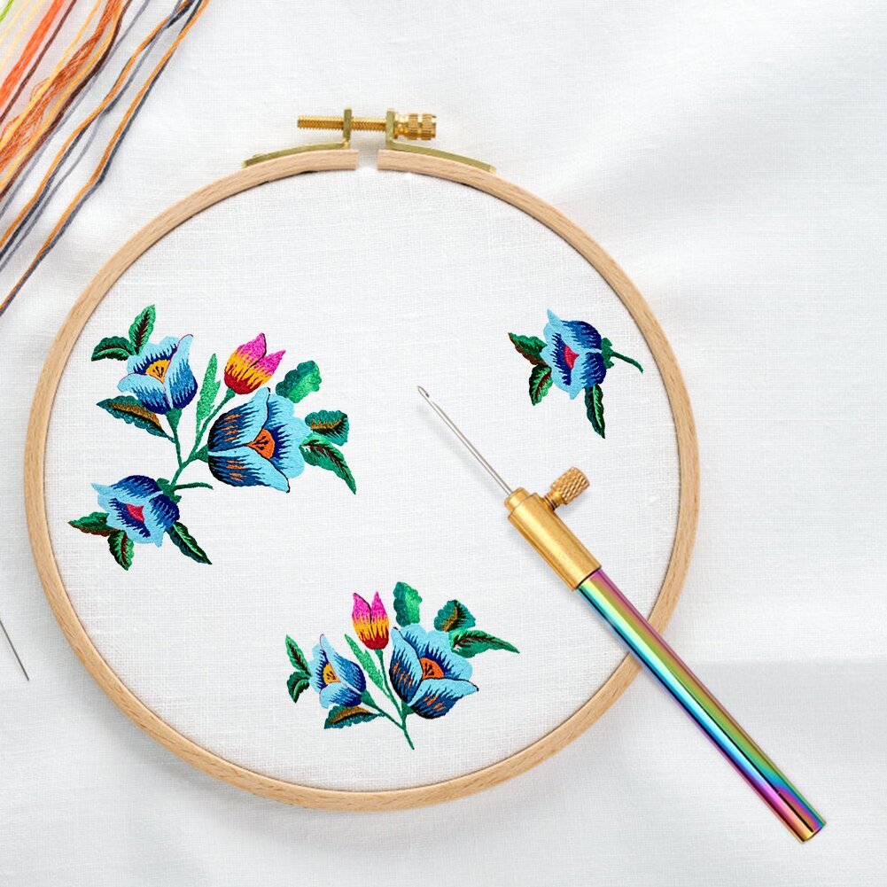 Sequins Crocheted Hook Sewing Handicraft French Style Embroidery Needle Beaded Sewing Hand Crochet Hook Set Kit