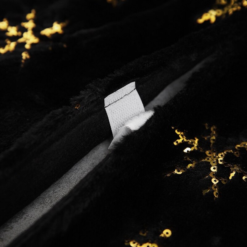 Fashionblack Gold Christmas Tree Skirt, Tree Skirt With Gold Sequin For Xmas Tree Decorations Indoor Outdoor