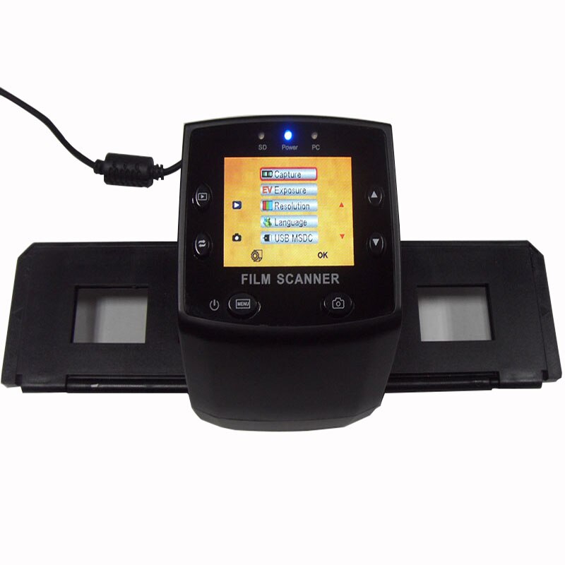 Mini 35mm Negative Film Scanner 5mp 10MP Resolution black white Slide Digital scanner suport SDHC Card