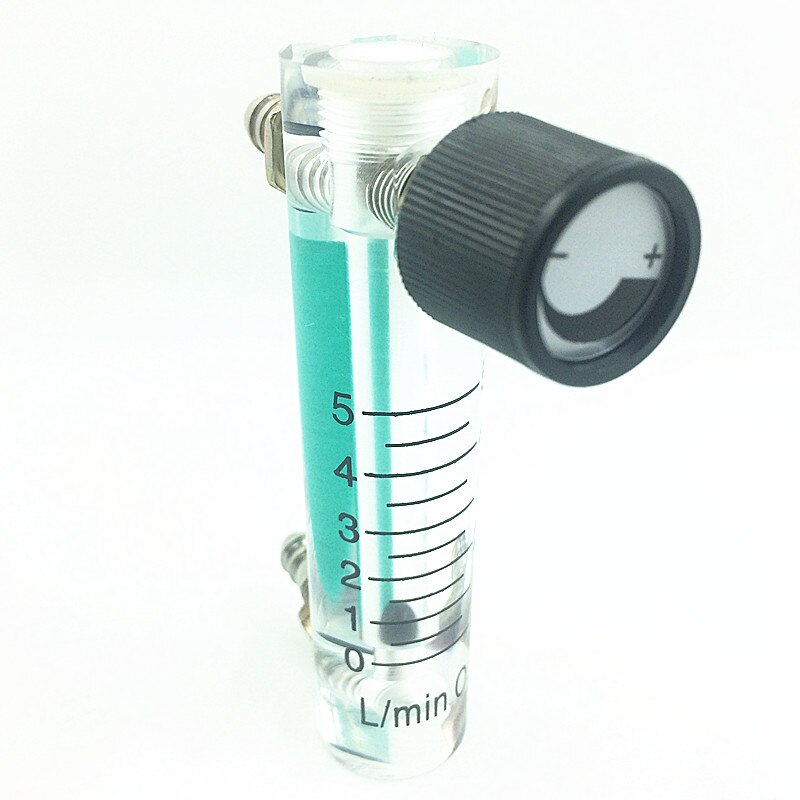 Luft oxygen gas flow meter flowmeter caudalimetro counter flow indicator  o2 oxigen gas meter flow device switch 0-5l/ min 93mm