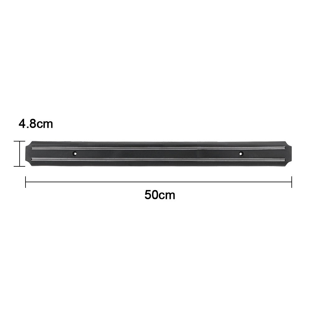 33-55 cm preto suporte de faca magnética suporte de parede tira magnética faca titular barra de cozinha faca bloco de armazenamento para faca de metal: 50cm