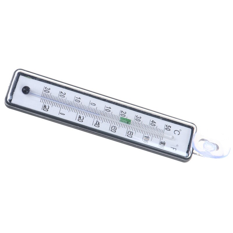 1pcs Glass Meter Aquarium Fish Tank Glass Water Temperature Thermometer With Nice Suction Cup