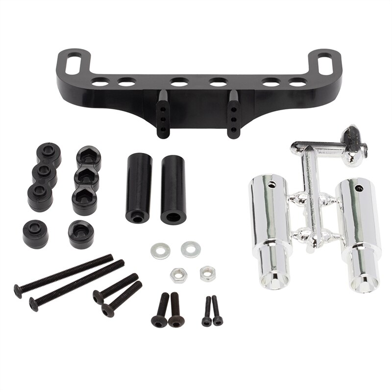 Auspuff Endrohr für 1/10 RC Auto Off Road Buggy Traxxas Tamiya HSP HPI Kyosho Dekoration Simulation Teile: Default Title