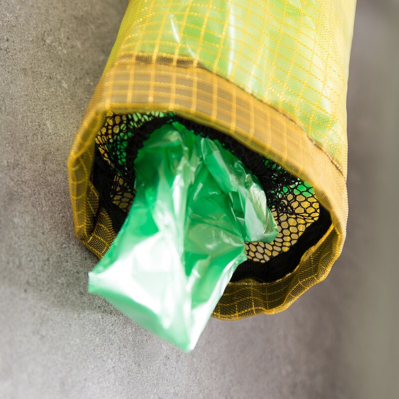 Hængende åndbar plastik net affaldspose opbevaringsudtrækker klar mesh taske diverse opbevaring køkken tilbehør opbevaring