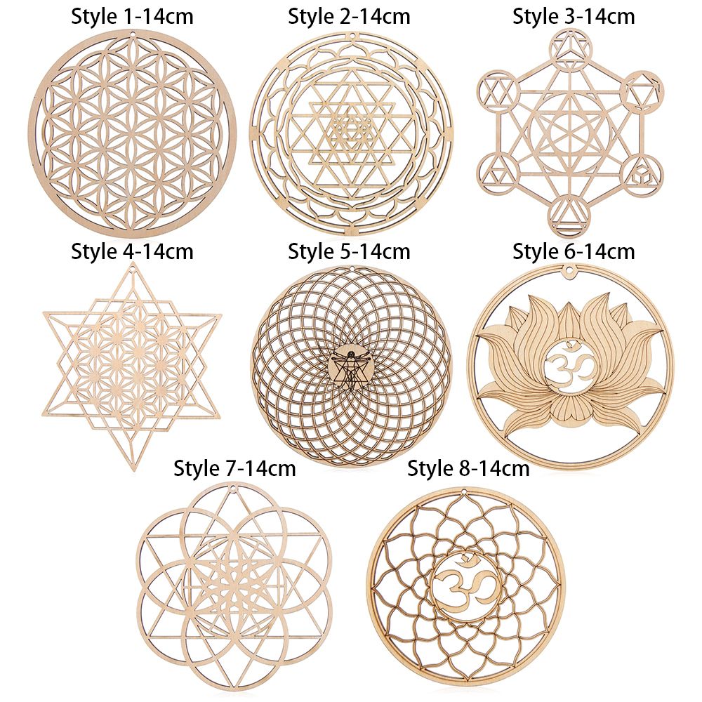 8 Stijlen Houten Muur Teken Houten Muur Art Home Decor Handgemaakte Onderzetters Craft Maken Geometrie Ornament