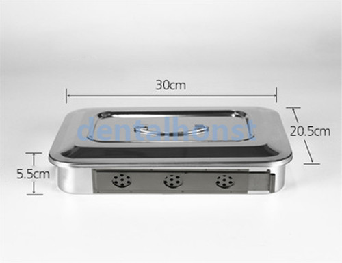Stainless Steel Medical Tray QWORK Medical Stainless Steel Instrument Trays - 2 Pack With Lids 9.5x6.3x2 Inches Stainless Steel Medical Trays