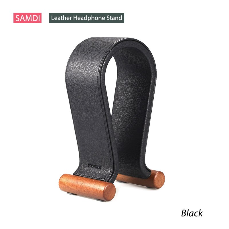Samdi Leder/Holz Kopfhörer Ständer Universal- Spielen Headset Halfter Aufhänger Für Laptop PC Smartphone Kostenloser Größe Anzeige Stand: Typ3