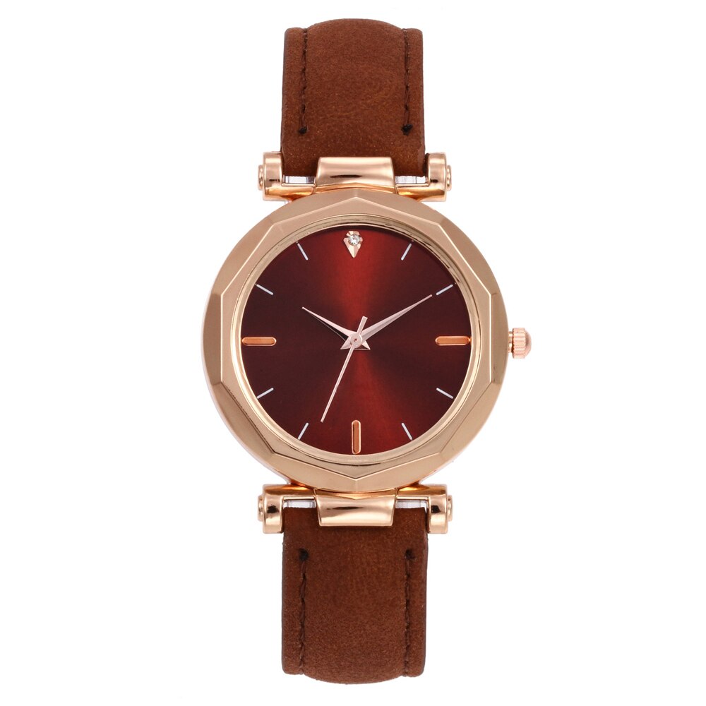 Luksus kvinder armbånd ure kvinder kjole kvinder dame ure læder bånd analog quartz armbåndsur