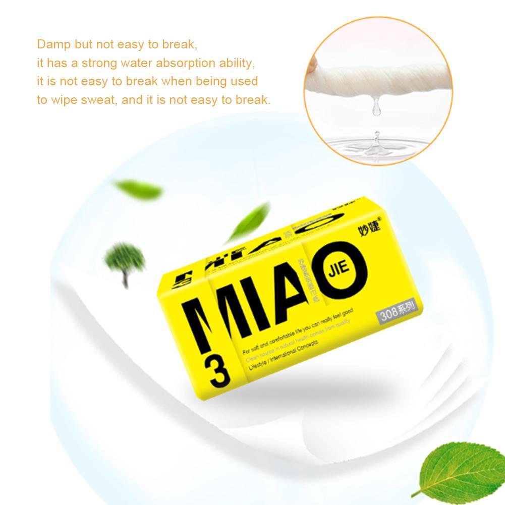 10 Pack /set Household Toilet Paper 4-Ply Disposable Dry Wipes Tissue For Home Kitchen Bathroom