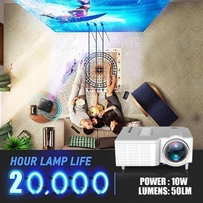 UC28C Hd Mini Projector Voor Thuis Outdoor Cinema Met 20000 Uur Led Lamp Usb Powered Smartphones Projectoren Projetor