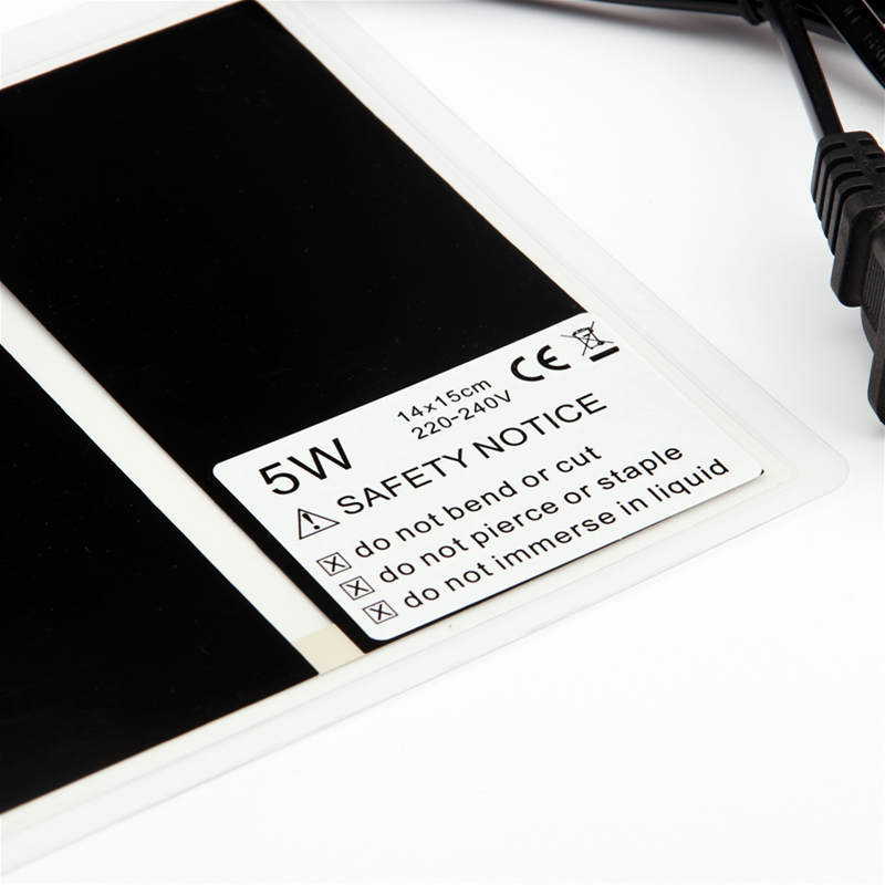 Tapete de aquecimento para répteis, para animais de estimação, controlador de temperatura ajustável, acessórios de répteis, esteira de calor de fazenda, 5-35w