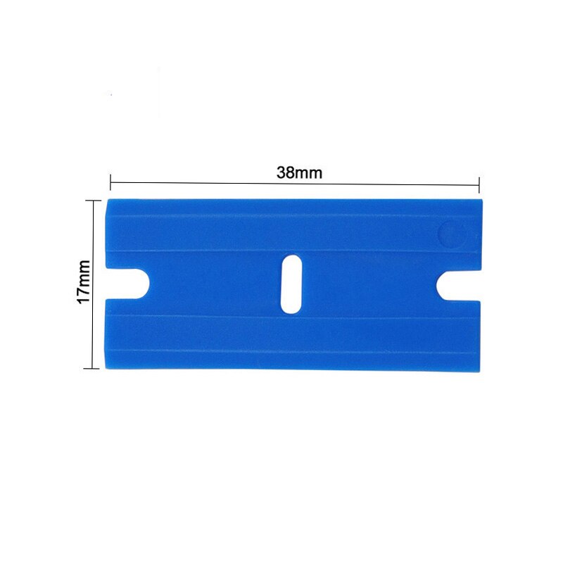 Multifunction Window Glass Oven Scraper Silicone Handle Scraper Ceramic Glass Oven Window Tool Blade: 1pc Plastic Blades