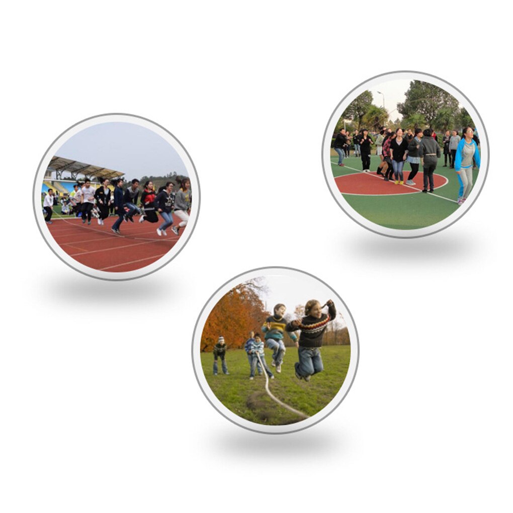 Cotton Hemp Skipping Ropes 5/7/10m Group Skipping Rope Wooden Handle Jump Ropes For Training Group Games Fitness