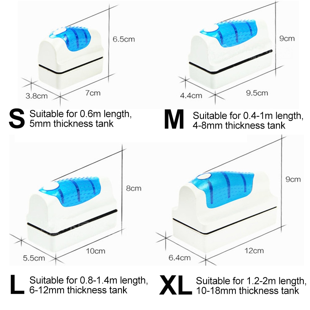 Binnen Schoonmaken Aquarium Magnetische Borstel Voor Windows Magnetische Aquarium Cleaner Extra Grote Medium Aquarium Schoonmaken Tank