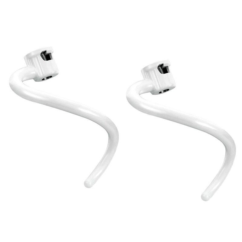 2 Pcs Spiral Coated Dough Hook,for Kitchenaid Stand Mixer Bowl-Lift Model,Kitchenaid Mixing Machine Accessories