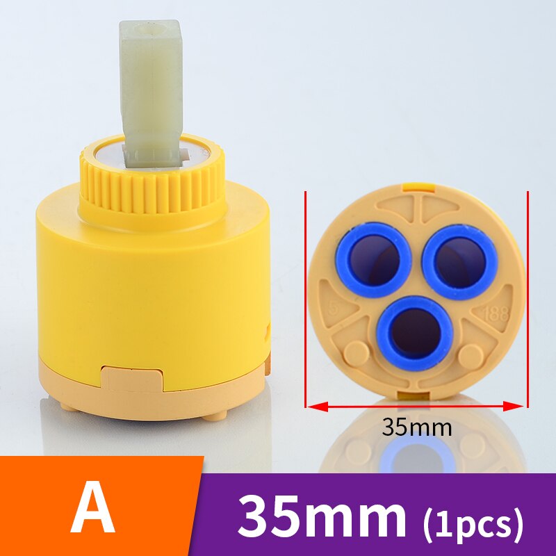 Faucet Cartridge 35mm 40mm Ceramic Faucet Cartridges Kitchen Faucet Accessories Valve and Cold Water Mixer Tap Replace Part: A-35mm