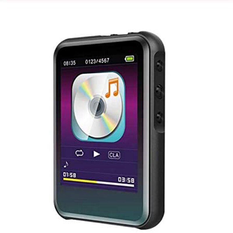 Mp3- afspiller med bluetooth-musikafspiller hi-fi stereo mini-afspiller bærbar e-bog-læser slank  mp4- afspiller: 8gb