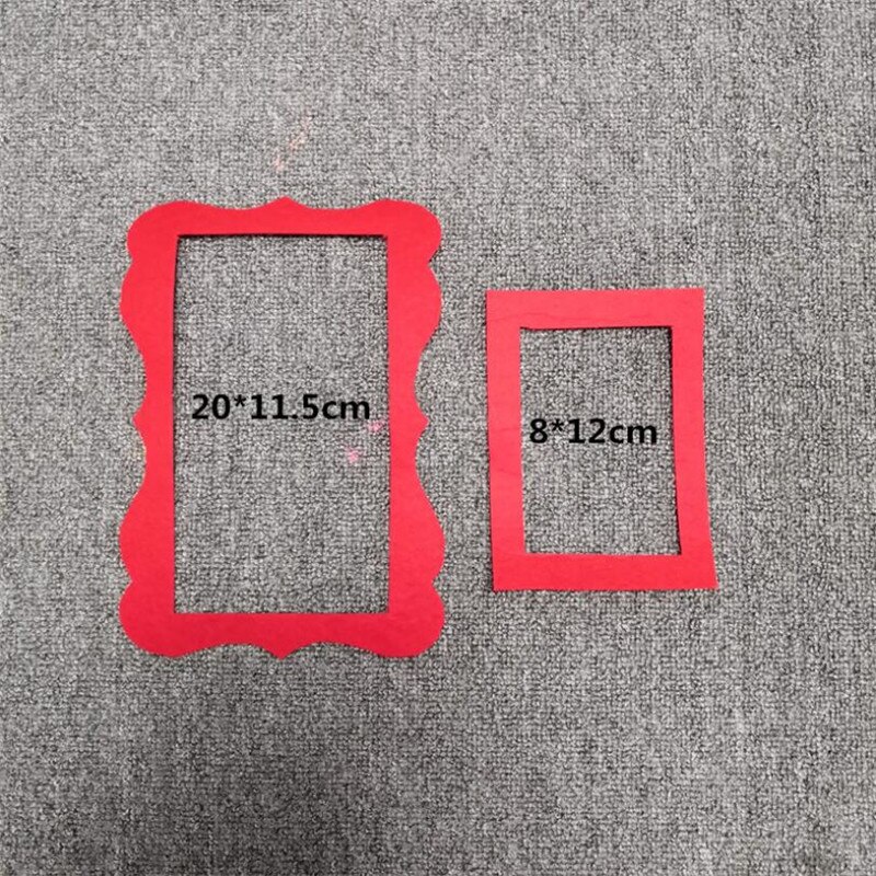 Cadres pour couvertures de jalon du 100ème anniversaire,accessoires de photographie, photo de la pleine lune, en feutre,: ripple 2pcs red