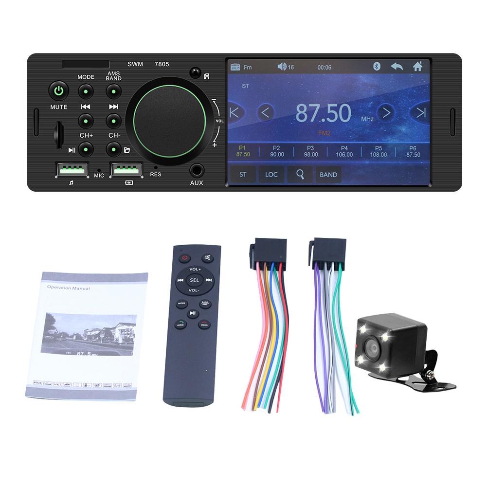 4.1 Inch Tft 1 Din Auto Touch Screen Radio Stereo Fm Radio Bluetooth MP5 Speler Kan Worden Aangesloten Op De achteruitrijcamera