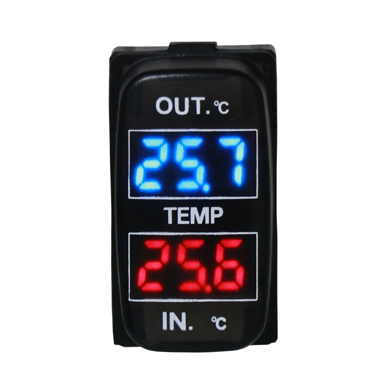 Dual Temperatuur Display Binnen En Buiten De Auto Dual Temperatuur Sensor Voor Mitsubishi Asx Lancer Outlander Pajero
