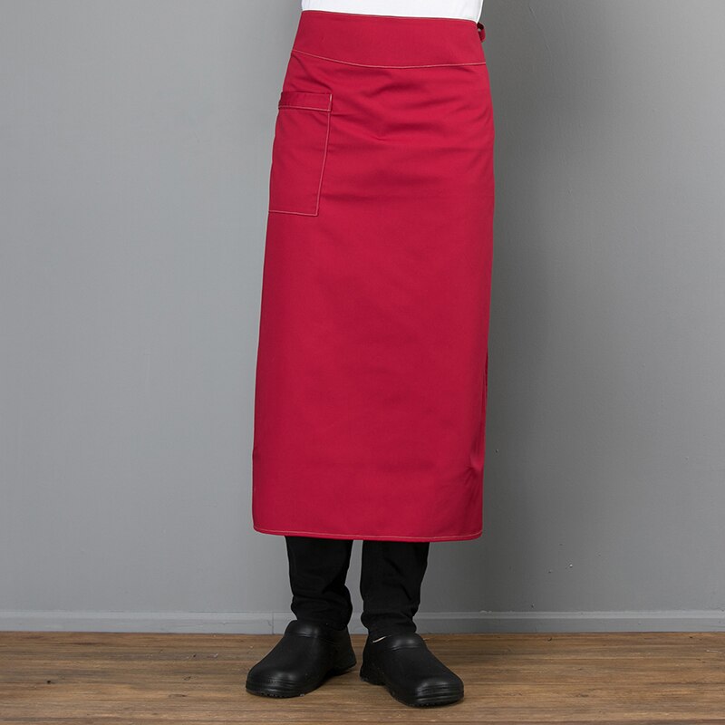 delantales de Chef cocina café del hotel tienda panadería camarero delantal con bolsillos cocinero Ropa de Trabajo uniformes de Chef de