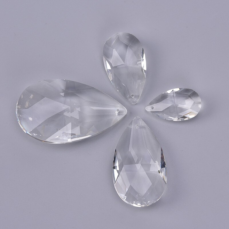 Klare lysekrone glas krystaller lampe prismer dele hængende dråber vedhæng 38mm-76mm krystal lampe tilbehør