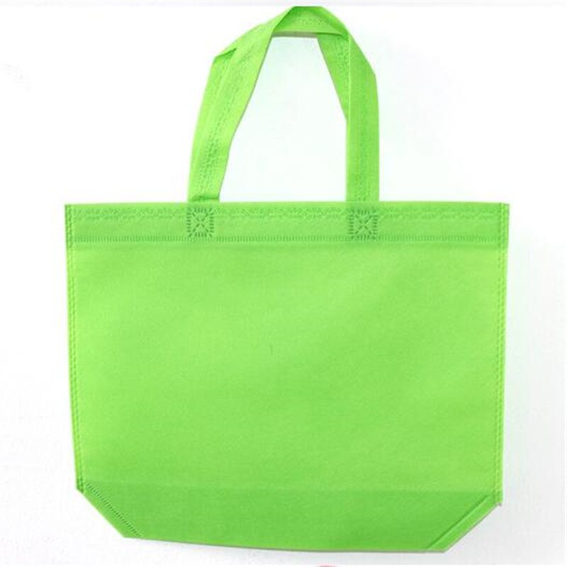 Bolsa de compra reutilizable plegable Eco grande Unisex de tela no bandolera tejido para mujer: green