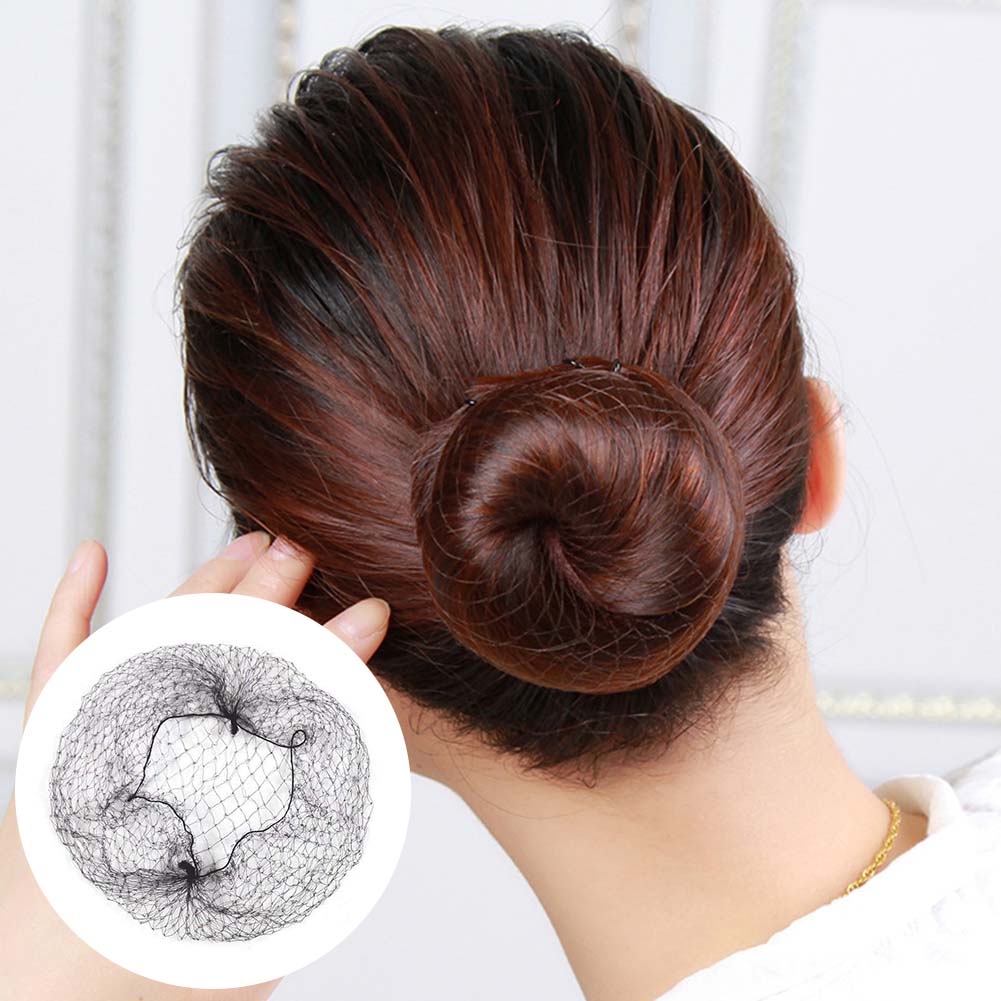 Haar netze unsichtbare weiche Einweg-Haarnetz Ballett Tanz Brötchen Haar abdeckung Haar netze elastische Kante Gittergewebe Haars tyling