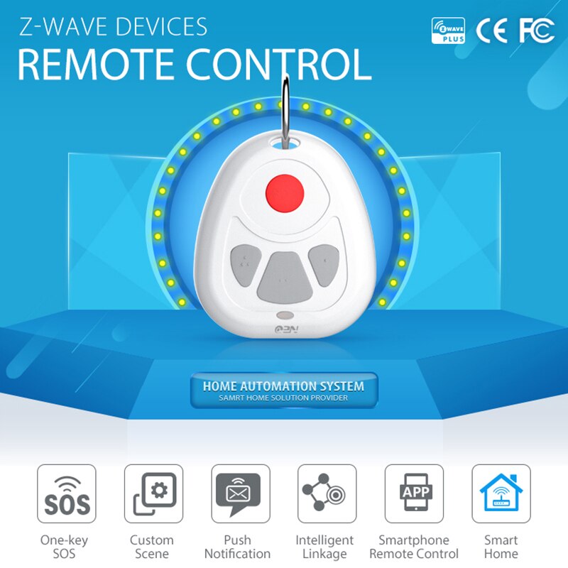 NEO COOLCAM-capteur domotique Z wave Plus, pour maison connectée, alarme SOS à une clé et contrôle à distance, couplage Z wave, capteur domotique