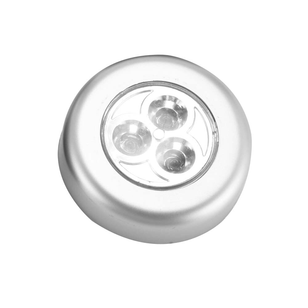 Cabinet Light For Kitchen Bedroom Closet Wardrobe Night Light Battery Operated: silver