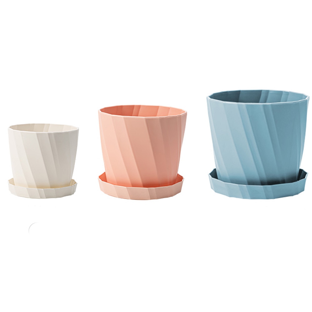 Maceta nórdica minimalista de resina de escritorio, de plástico grueso y carnoso, cerámica blanca en maceta, color rosa, 1 ud.