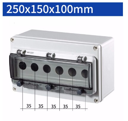 Indoor and outdoor waterproof button switch control box plastic rainproof electric control box box electrical protection cover: A-7