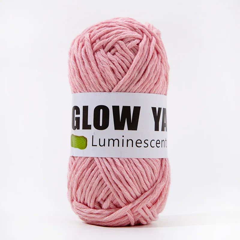 Luminous Thread Fluorescent Thread Emitting Light Hand Woven Crochet Hooks DIY Doll Accessories Handicrafts Spot: plum